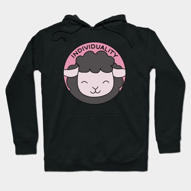 Black sheep - individuality Hoodie by valentinahramov